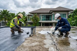 Touch on membrane vs PU injection waterproofing for property water leakage